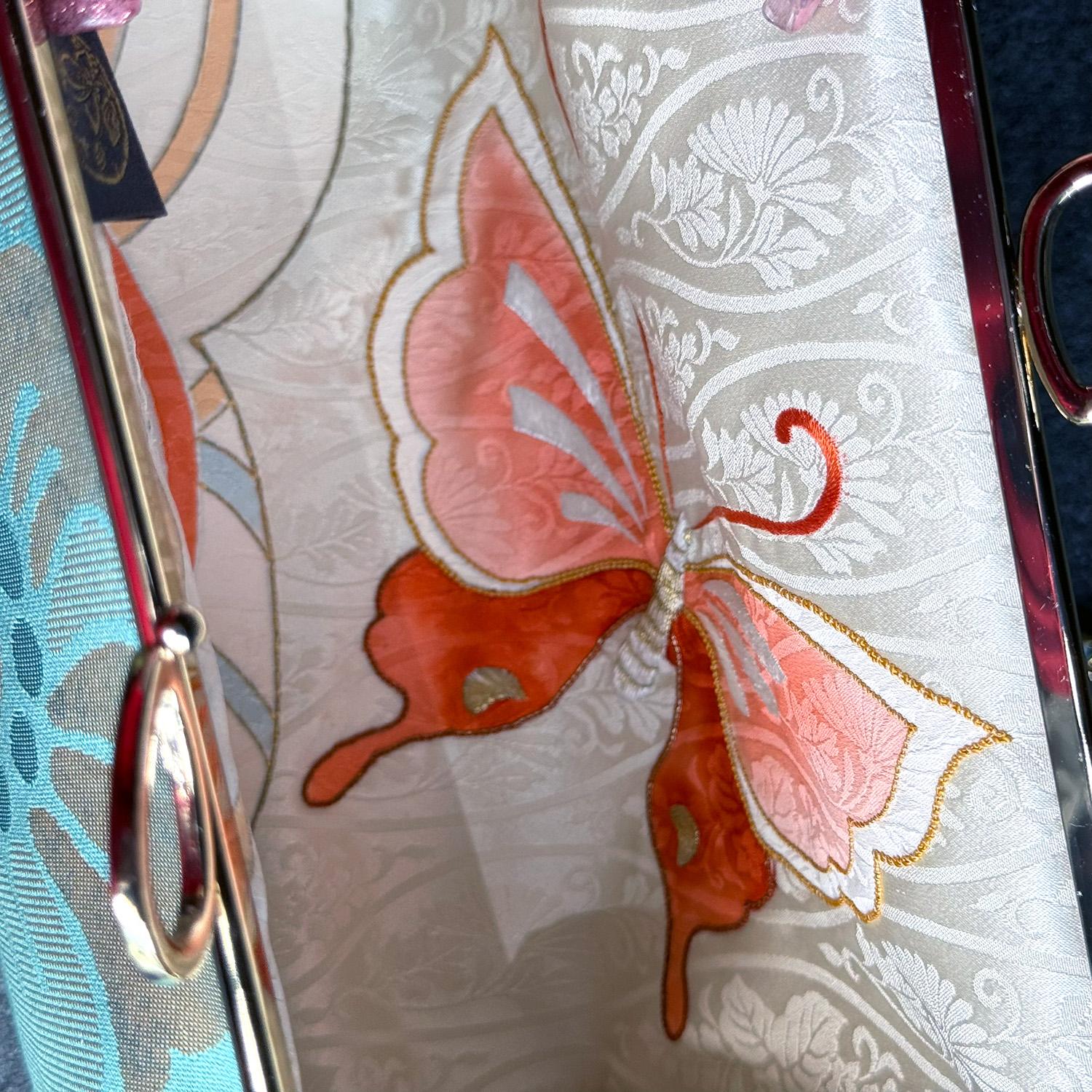 《碧金花》チェーンバッグ〈正絹・着物帯リメイク〉 | 3枚目